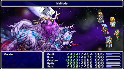 Final Fantasy Iv The After Years Final Boss Ending Credits Psp