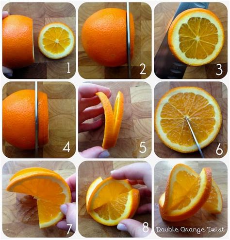 How To Make A Fancy Double Orange Twist Garnish Canadian Living