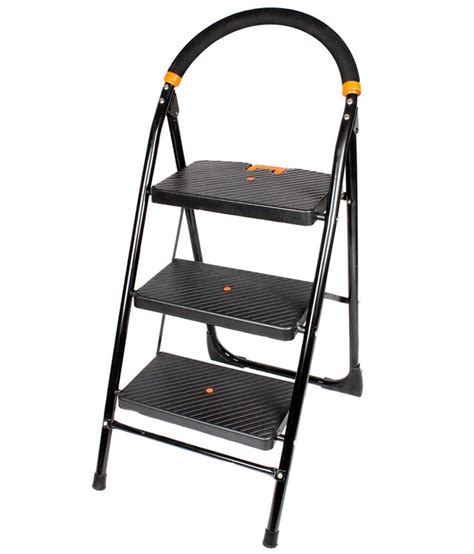 Tnt Black Ladder 3 Step Folding Ladder Buy Tnt Black Ladder 3 Step