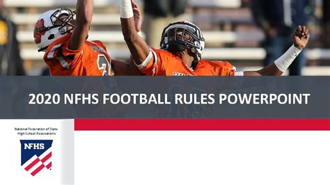 2020 Nfhs Football Rules Powerpoint National Federation Of