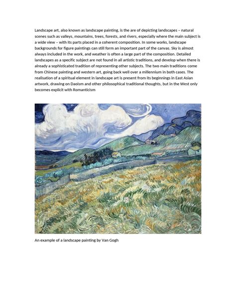 Landscape Painting An Explanation And Examples By Wrightsonarts Issuu