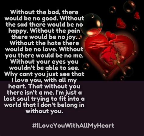I Love You With All My Heart Quotes Heart Quotes Sweet Words For Her