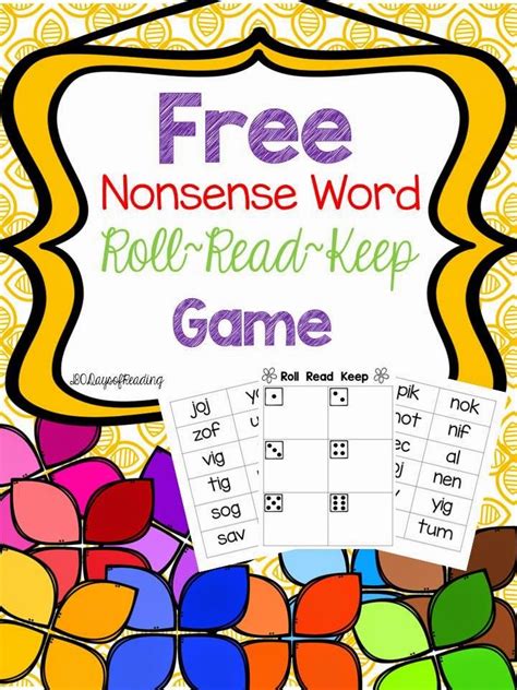 Free On Friday 180 Days Of Reading Nonsense Words Nonsense Words