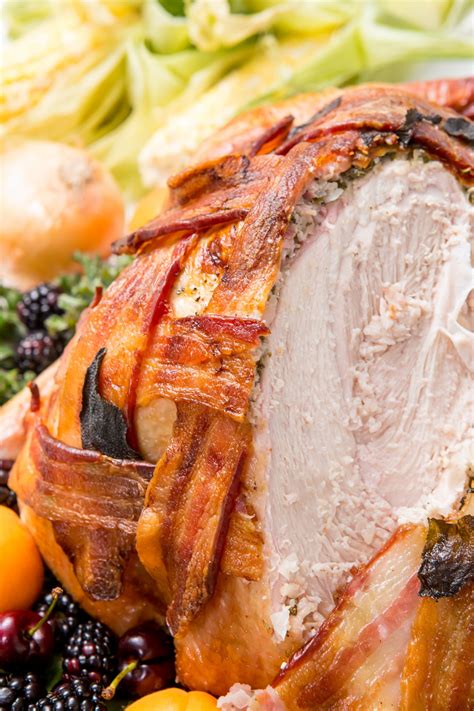 See more ideas about turkey bacon, recipes, turkey bacon recipes. Try this delicious bacon-wrapped turkey for Thanksgiving ...