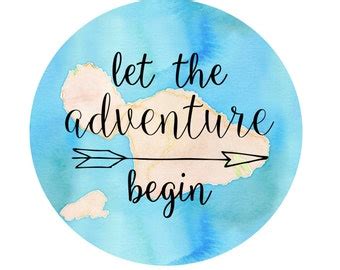 Let The Adventure Begin Poster Graphic Design Word Art