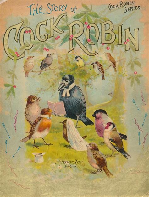 The Story Of Cock Robin Cock Robin Series By Mcloughlin Bros Illustrated Card Cover 1880