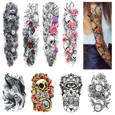 Buy Full Arm Temporary Tattoos Arm Tattoo Sleeves For Women Men Large Realistic Temp Tattoos