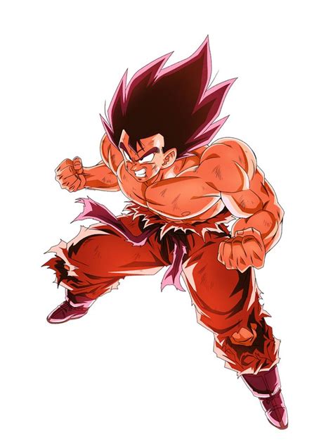 +50% to blast damage inflicted for 60 timer counts. Goku Kaioken render 3 by maxiuchiha22 | Goku desenho