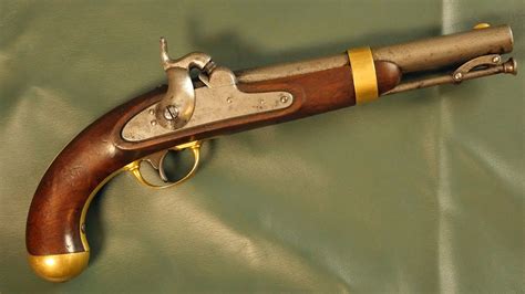 Showing And Firing An Antique Percussion Pistol Aston 1842 Youtube
