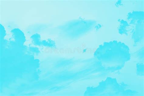 Abstract Aquamarine Aqua Color Gradient Sky Background Stock Photo