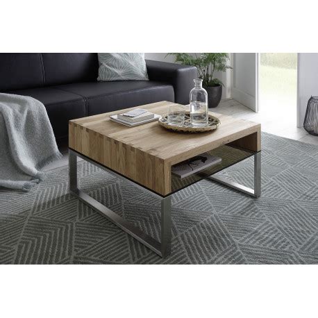 Another coffee table with a plinthlike base that feels just a tad lighter than the one above. Hilary small oak coffee table with stainless steel legs ...