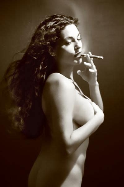 Pin En Glamorous Woman Smoking Cigar