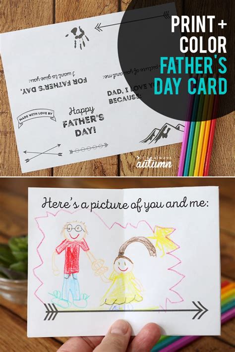 20 Adorable Fathers Day Card Ideas For Kids To Make Its Always Autumn