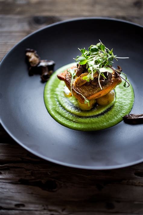 Pan Seared Steelhead Trout With Spring Pea Sauce