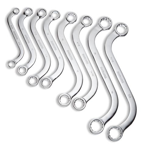 maximum obstruction wrench set sae metric nickel chrome plating 8 pc canadian tire