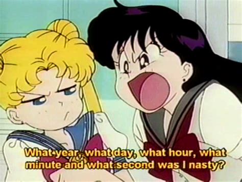 Sailormoon Tsukino Usagi And Hino Rei Sailor Moon Funny Sailor Moon Aesthetic Sailor Moon
