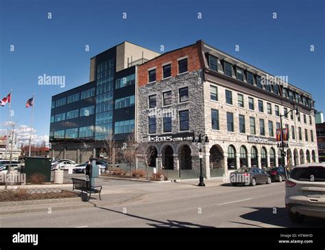 Kingston Ontario Canada March 82017 View Of Princess Street In