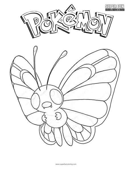 Butter Free Pokemon Coloring Pages