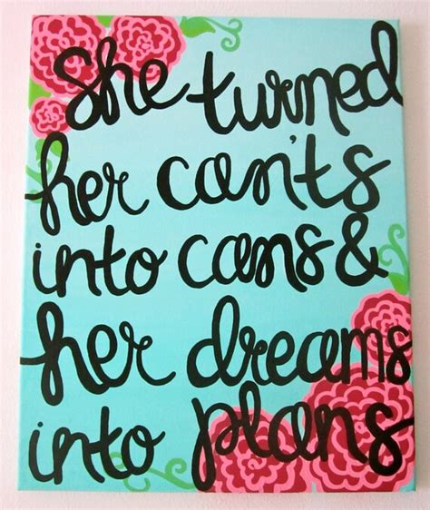 Items Similar To She Turned Her Cants Into Cans And Her Dreams Into