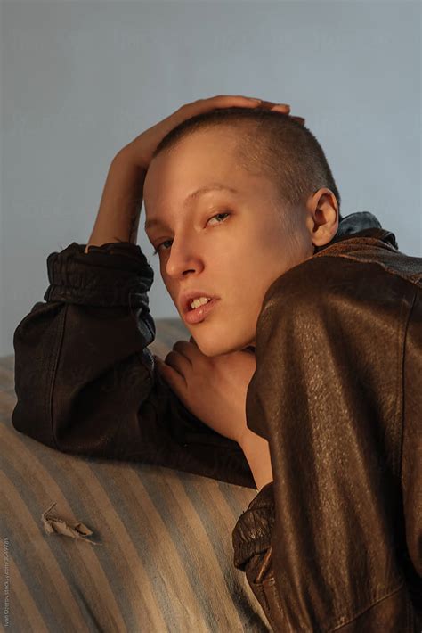 Portrait Of Languid Bald Beauty Del Colaborador De Stocksy Ivan Ozerov Stocksy