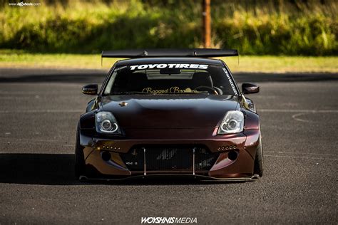 I have a rocket bunny spoiler replica for a 350z that i bought off a friend for close to nothing. nissan-350z-rocket-bunny-f230-technica-titanium-polished ...