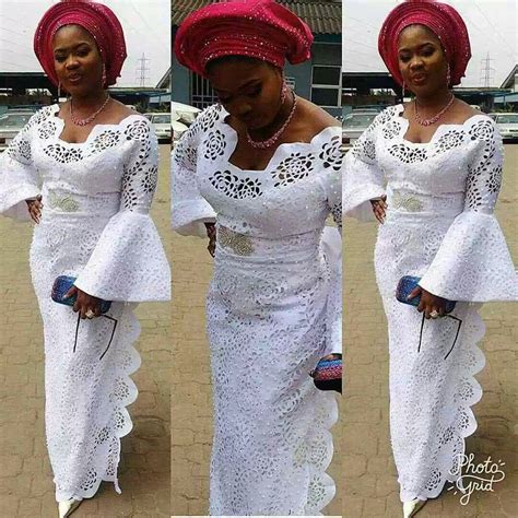 White Lace African Lace Styles African Dresses Modern African
