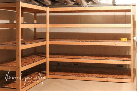 How to build easy and inexpensive storage shelves for your garage, basement or storage shed. DIY Basement Shelving - The Wood Grain Cottage | Basement ...