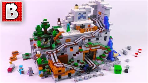 Biggest Lego Minecraft Set Ever Made Mountain Cave 21137 Unbox