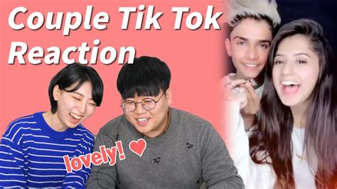 indian best couple tik tok reaction by koreans relationship goals musically couple youtube