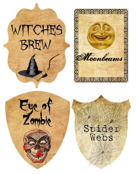 8 Best Images Of Printable Halloween Bottle Potion Labels Halloween