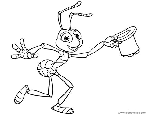 Home > a bug's life > a bug's life flik face. A Bug's Life Coloring Pages (3) | Disneyclips.com