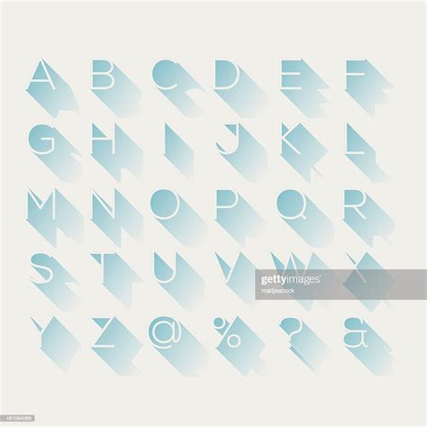 Shadow Alphabet High Res Vector Graphic Getty Images