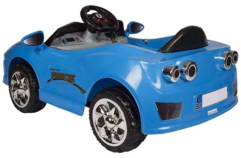 Battery Operated Sporty Car Ride On For 2 To 5 Years Kids Blue Fliptoy™