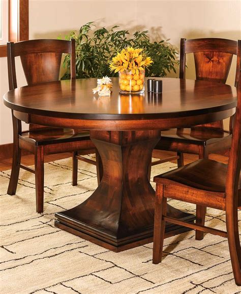 Westin Single Pedestal Dining Table Amish Direct Furniture