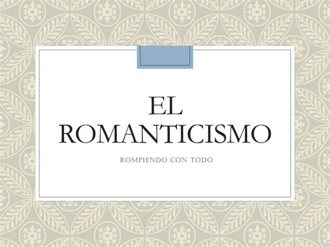 Calaméo El Romanticismo Presentación