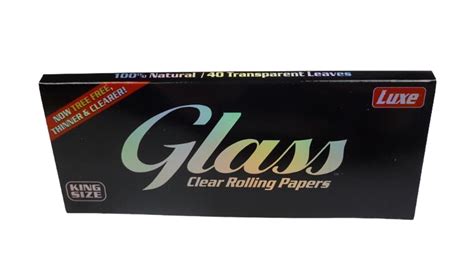Glass Clear Rolling Papers King Size 40 Blatt
