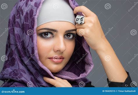 Portrait Of Muslim Women In Hijab Stock Image Image Of Ethnic Hijab