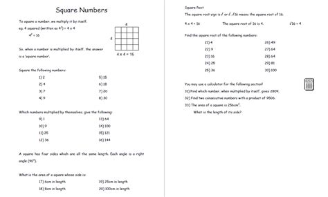 Square Numbers Activities And Resources For Ks2 Teachwire
