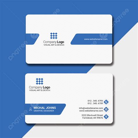 Modern Clean Minimal Business Card Design Template Download On Pngtree