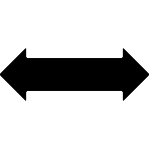 Double Horizontal Arrow Pointing Two Opposite Directions To Left And