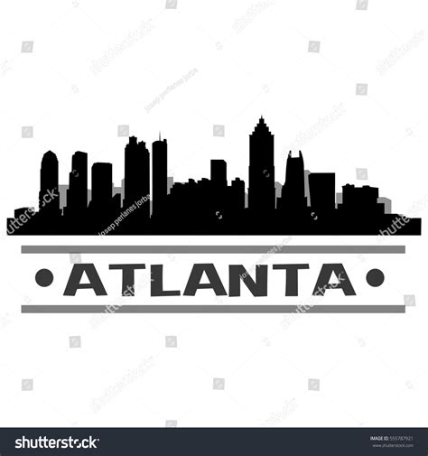 All rights to the published drawing images, silhouettes, cliparts, pictures and other materials on getdrawings.com belong to their respective. Atlanta Skyline Silhouette Stock Vector 555787921 ...