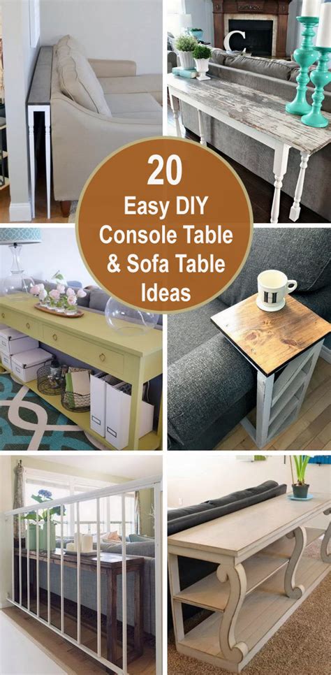 20 Easy Diy Console Table And Sofa Table Ideas