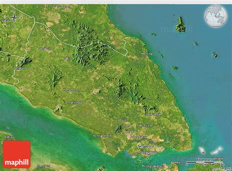 Satellite 3d Map Of Johor