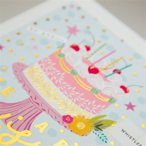 Make A Big Wish Birthday Card Whistlefish