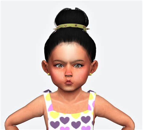 Littletodds Upset Toddler Hair And Hairband The Sims 4 Toddlers
