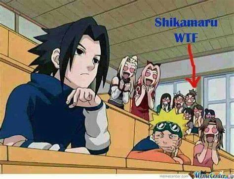 Haha Shikamaru Loves Sasuke Funny Naruto Memes Anime Memes Funny