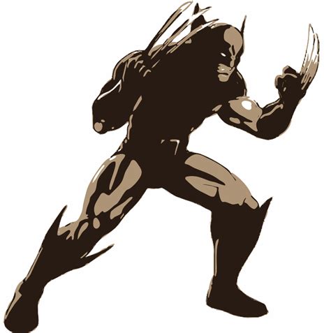 Wolverine Stencil In 3 Layers Bay Stencil