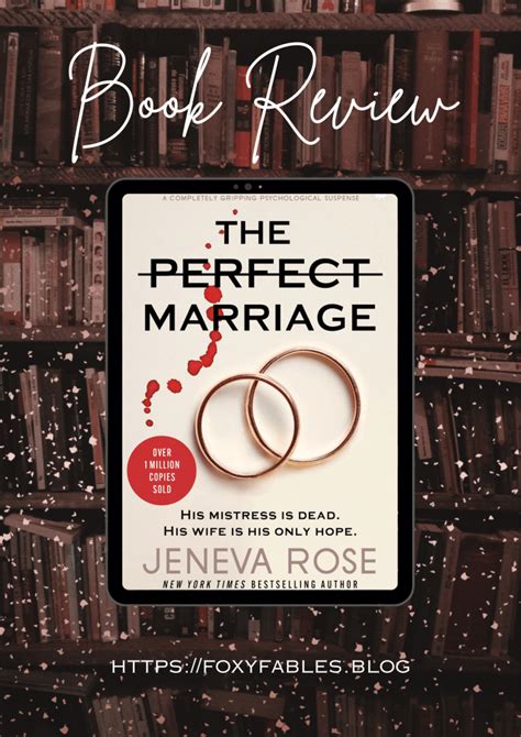 book review the perfect marriage by jeneva rose foxy fables blog