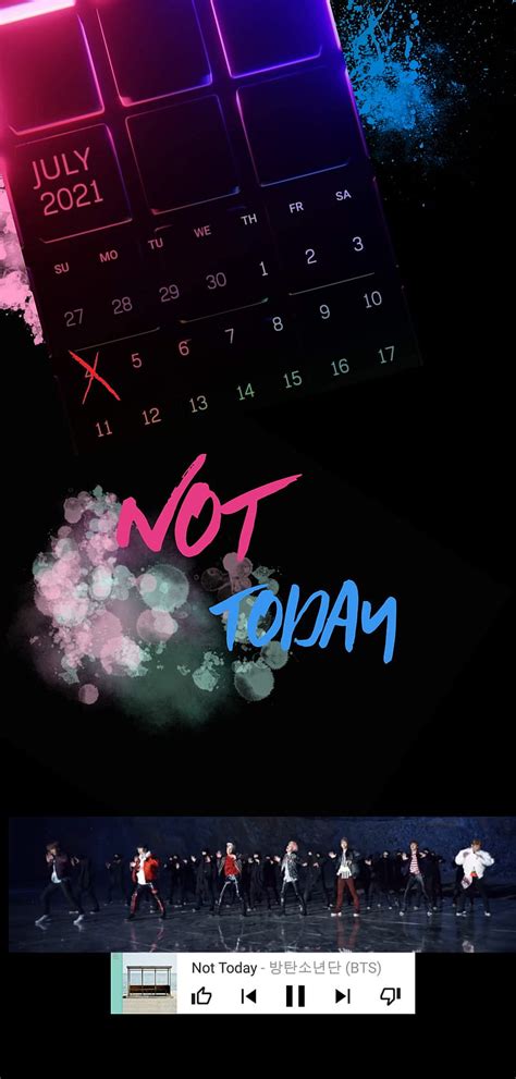 Bts Not Today Not Today Army Kpop Hd Phone Wallpaper Peakpx