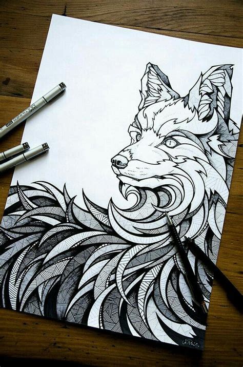 Line Sketch Very Unique Amazing Drawings Cool Drawings Animal